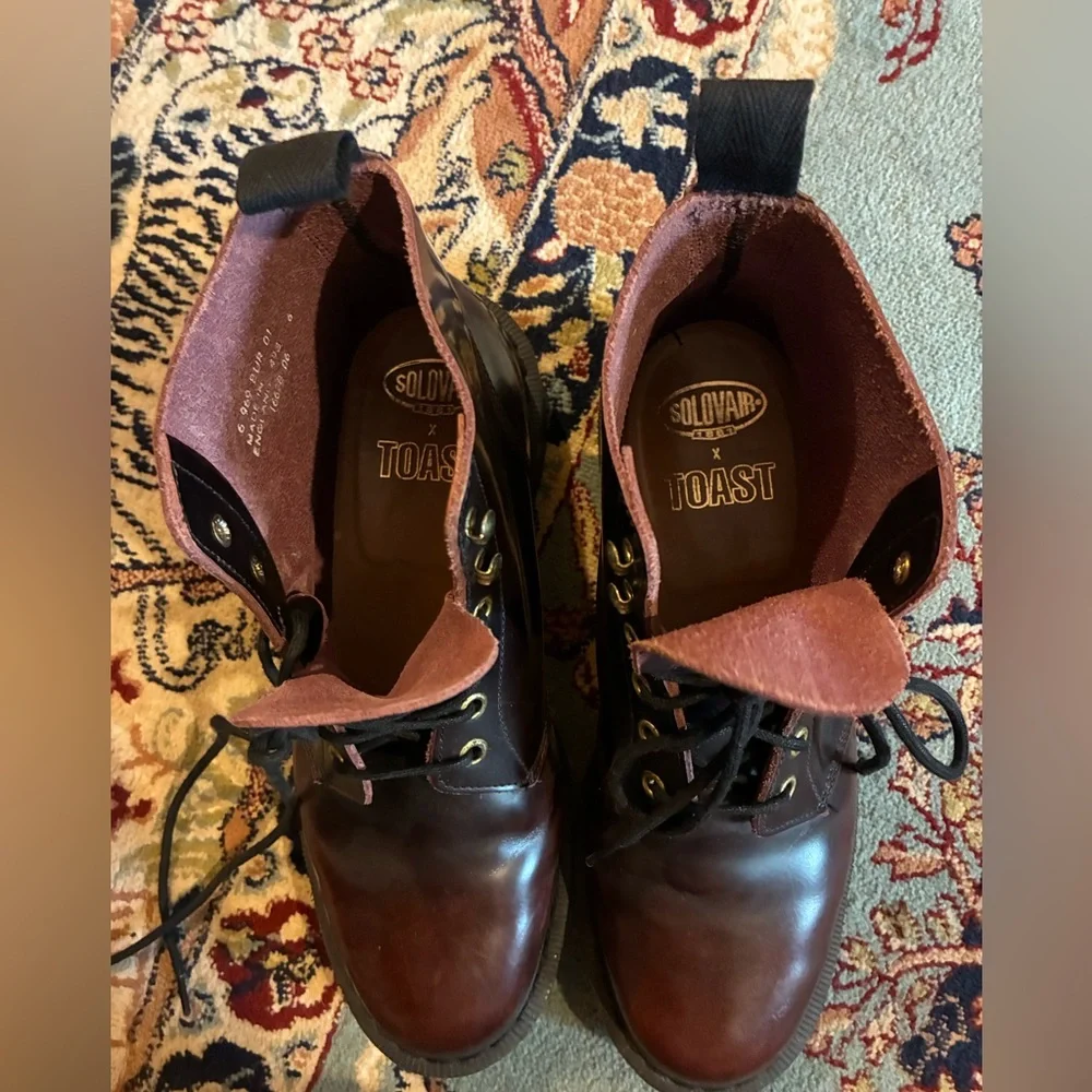 NPS Solovair x Toast Jade Boots UK 6 Burgundy - Picture 7 of 10